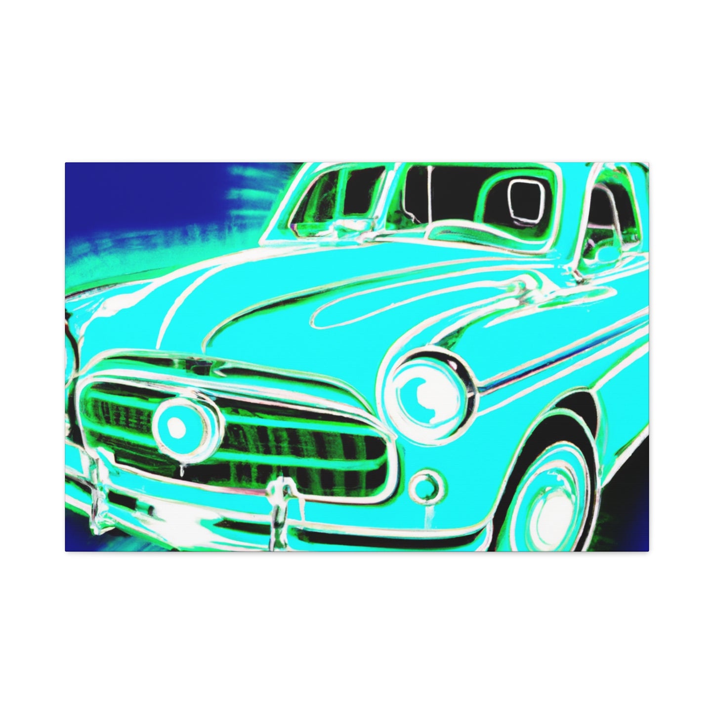 "Retro Rev-Up" - Automobile Canvas