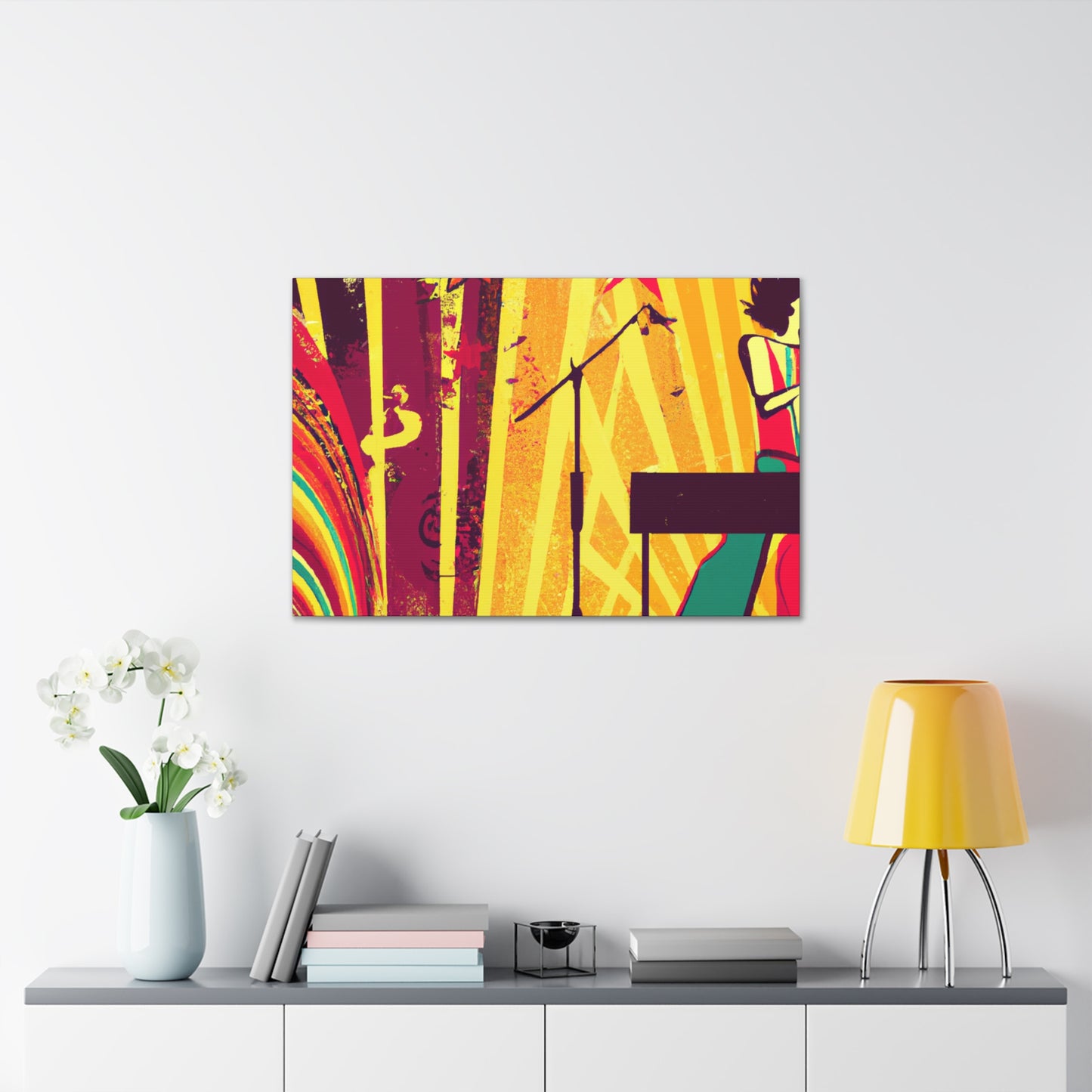 Twilight Stardust - Retro Music - Canvas