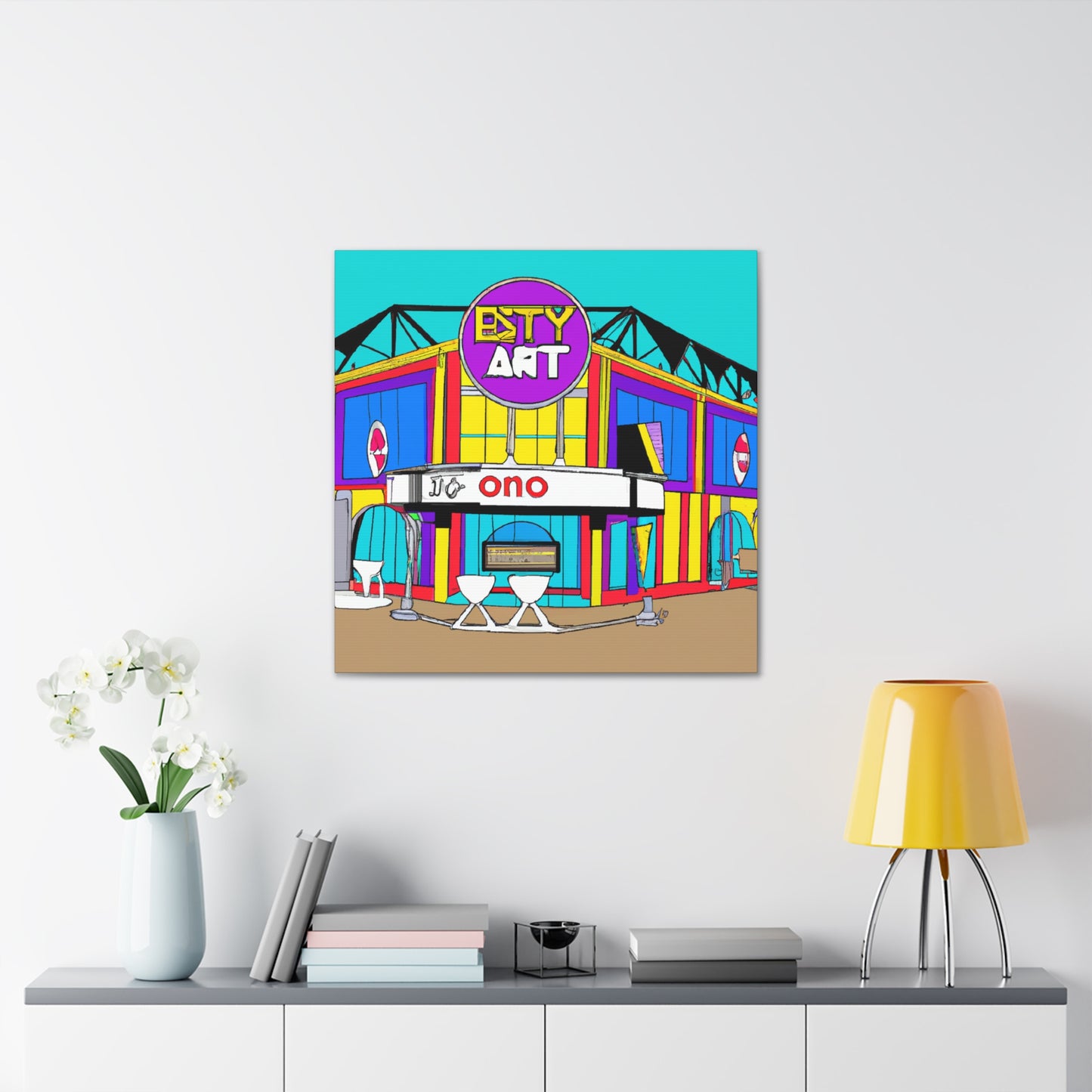 Twisty Time Soda Shop - Canvas