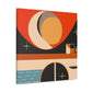 "Radial Reflection - Midcentury" - Canvas