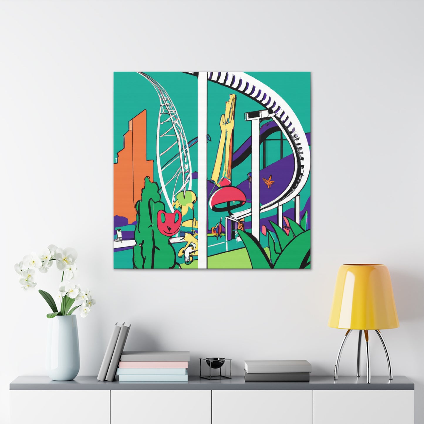 Carnival of Colors - Landscape - Amusement - Canvas