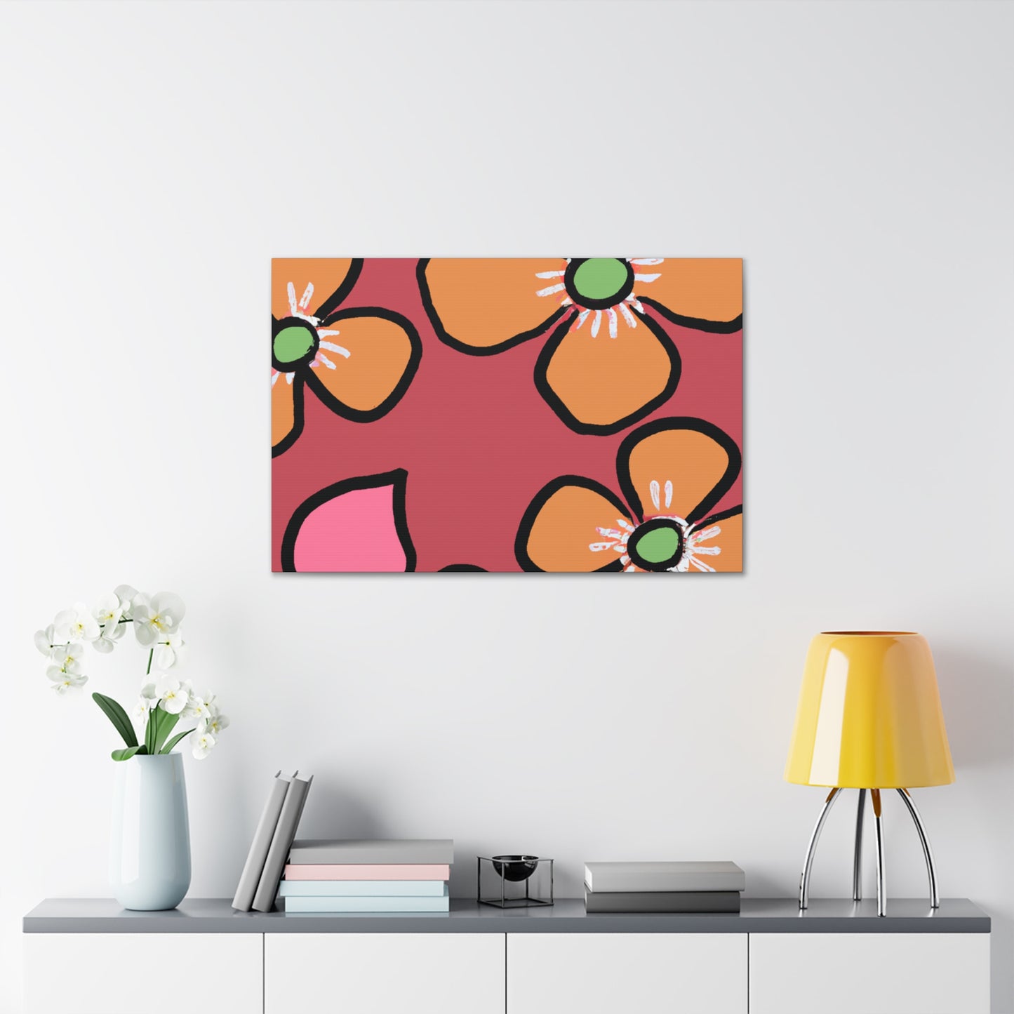 Blossomy - Floral - Canvas