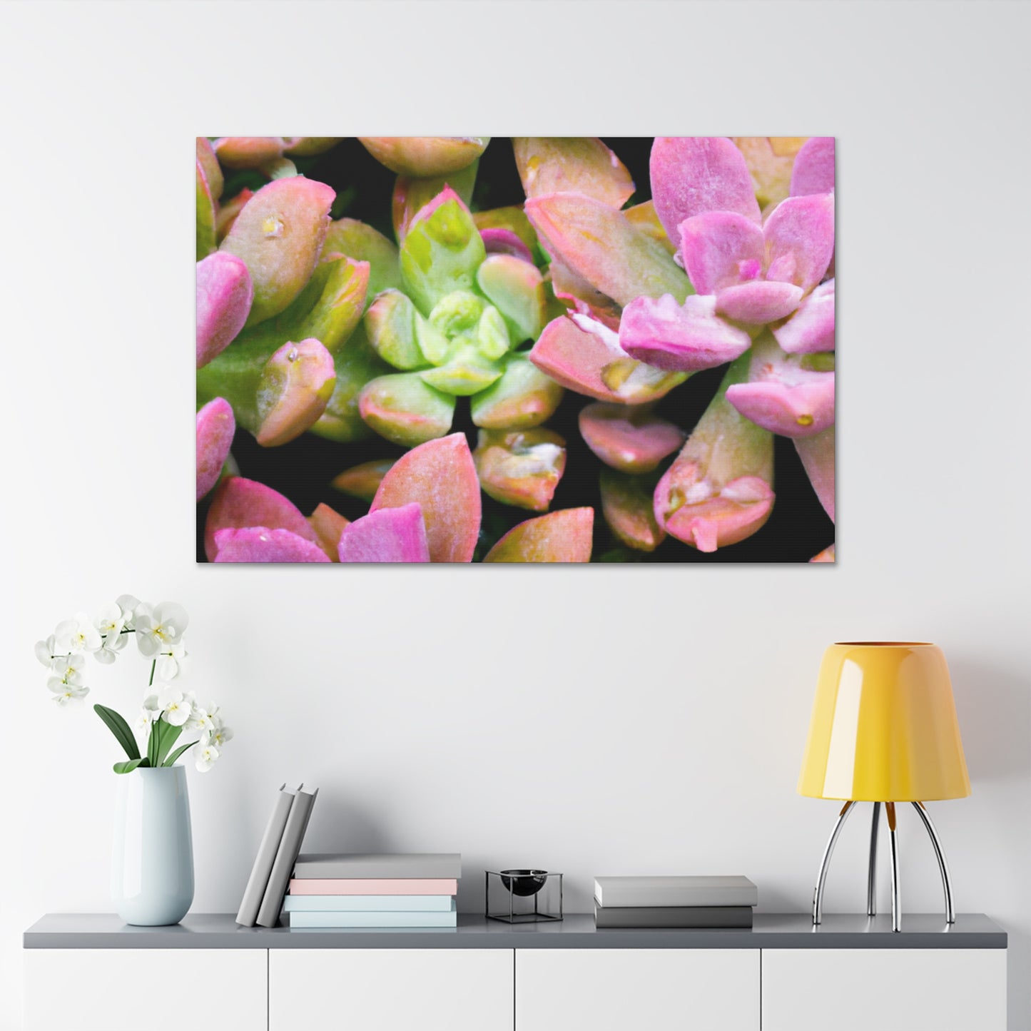 Blooming Garden Delight - Canvas - Succulent