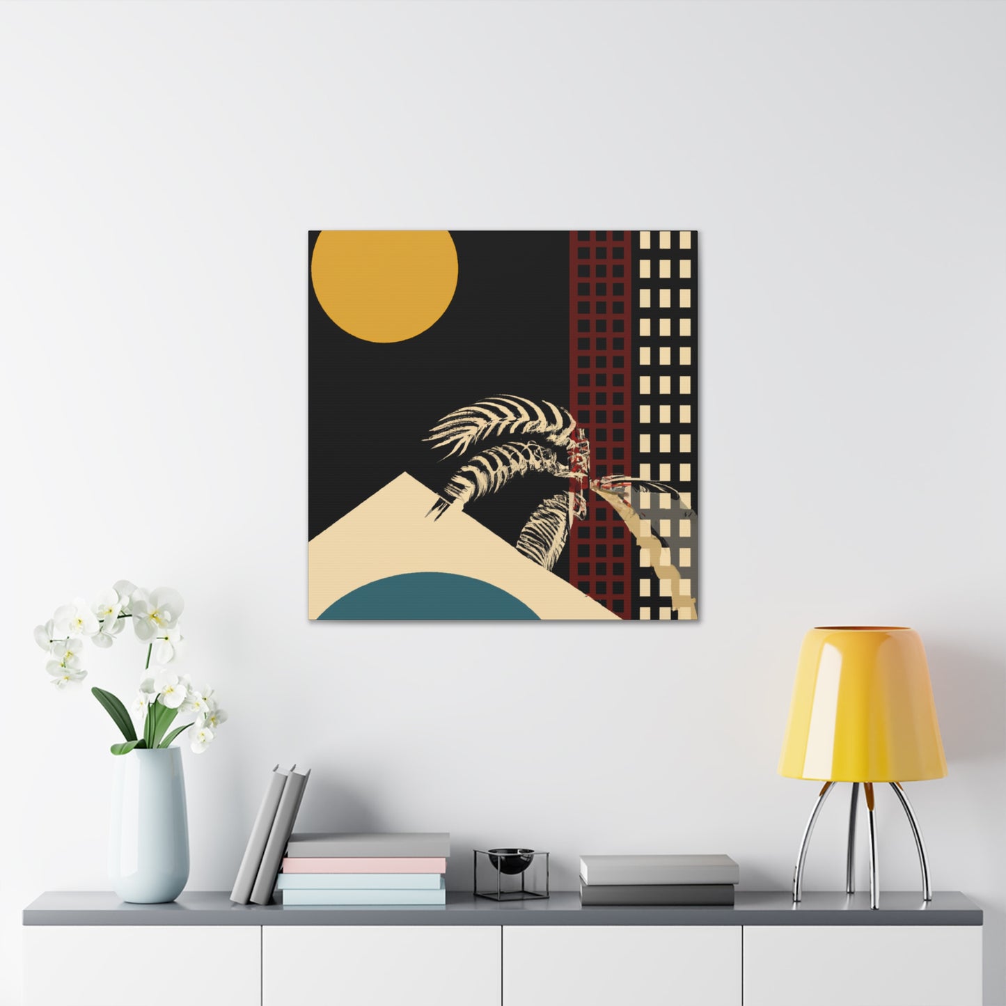 Rounded Dreamscape - Midcentury - Canvas