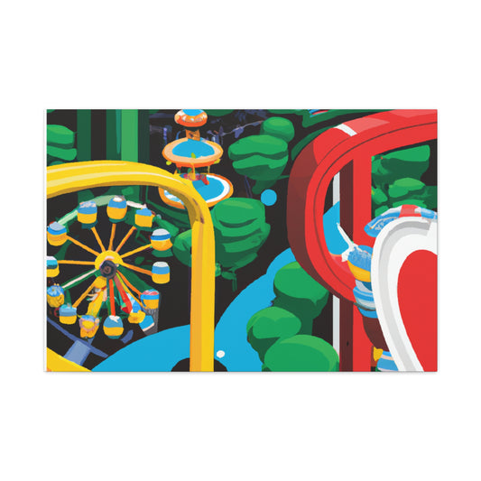 Sunburst Haven - Landscape - Amusement - Canvas