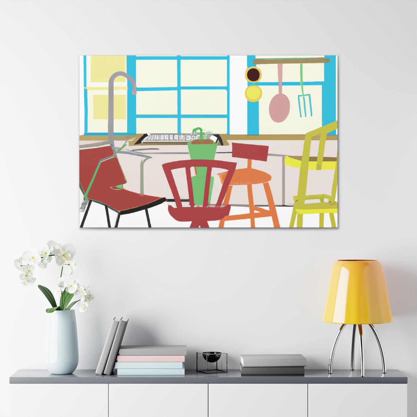 "Disco Dance- Midcentury" - Canvas