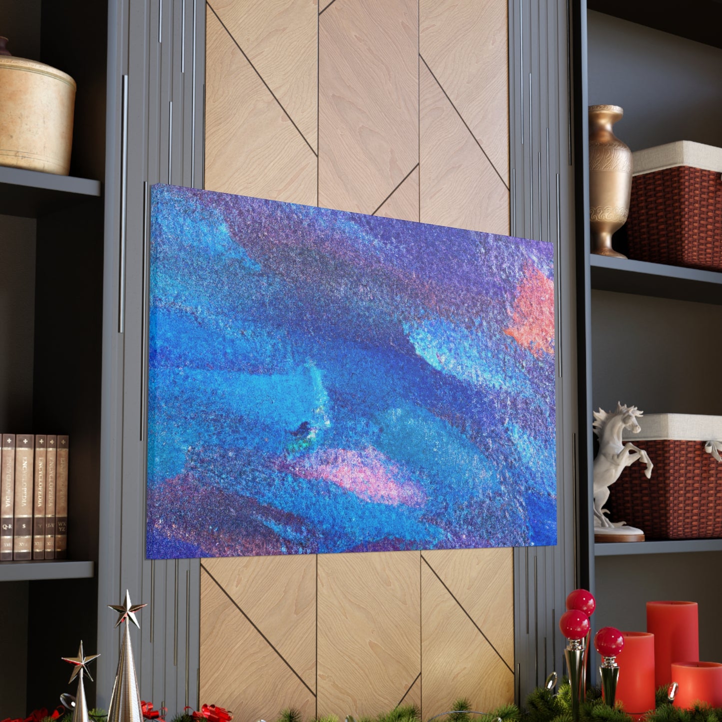 Windy Winter - Abstract Canvas