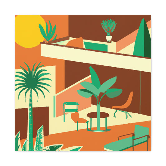 Surreal Veranda - Midcentury - Canvas