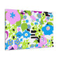 Bloom Bursting Brilliance - Floral Canvas