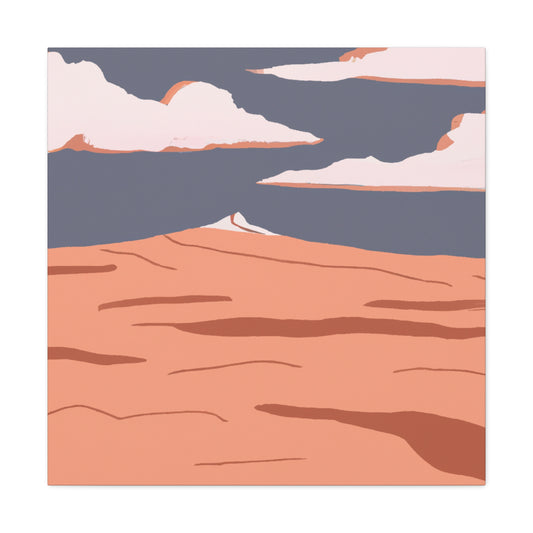Retro Regency - Vintage Contemporary - Desert - Canvas