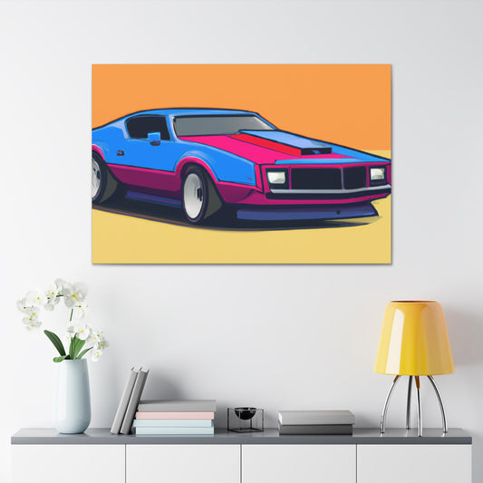 White Lightning - Automobile - Canvas