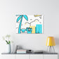 Blue Skyless - Minimalism - Canvas
