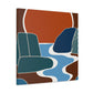 Vivid Hexagon- Midcentury - Canvas
