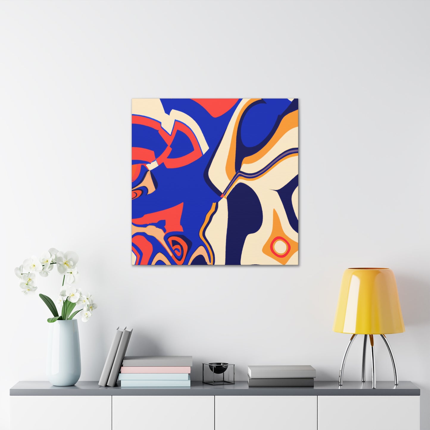 Aqua-Glow - Abstract - Canvas