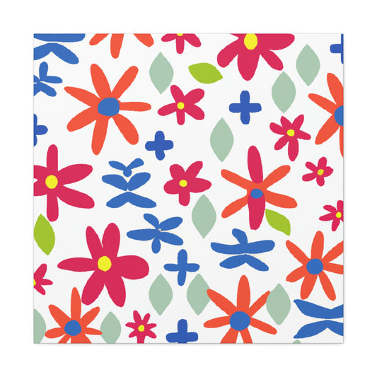 Blooming Joyfulness - Floral Canvas