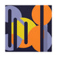 Contrasting Cogs - Midcentury - Canvas