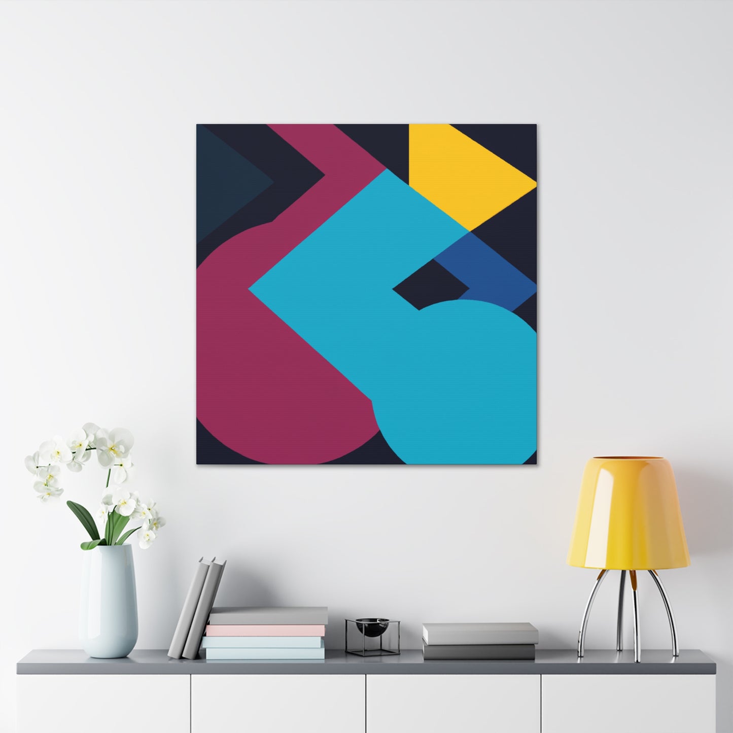 "Fractal Flora - Midcentury" - Canvas
