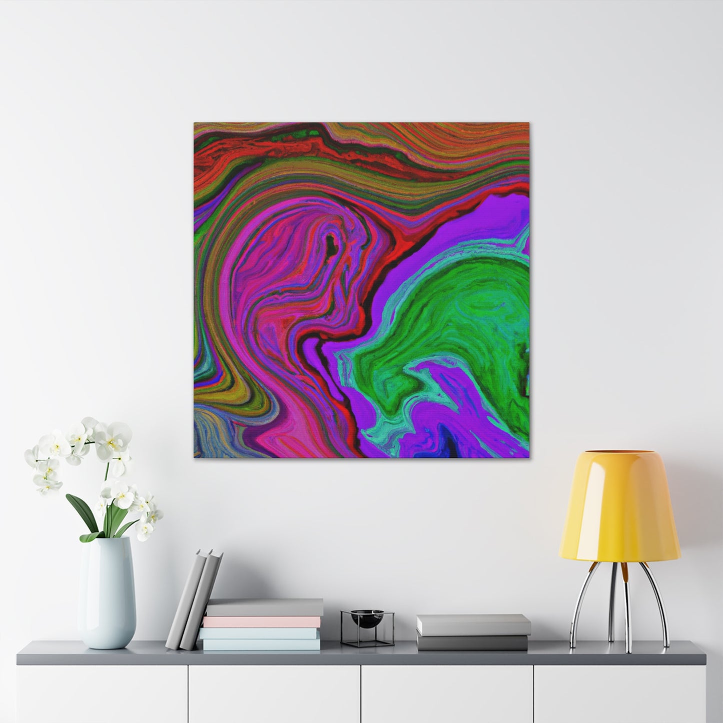 Aqua Mist - Abstract - Canvas