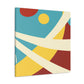 Sunburst Glory - Midcentury - Canvas