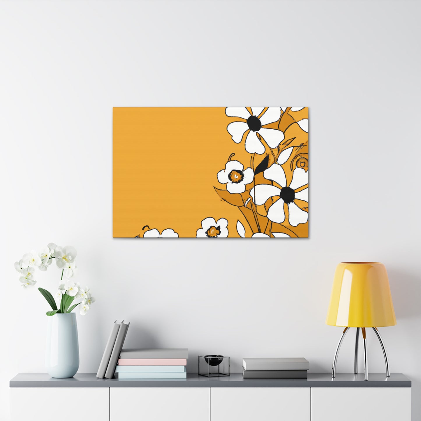 Sunburst-Floral. - Canvas