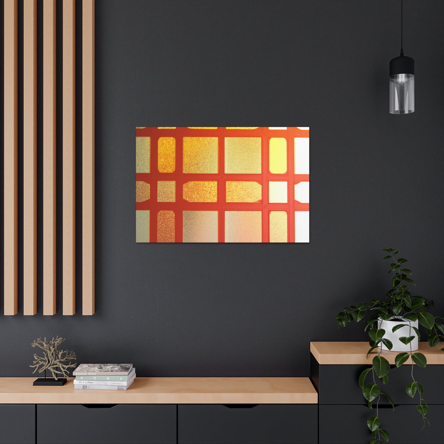 Orange Slice - Glass Canvas