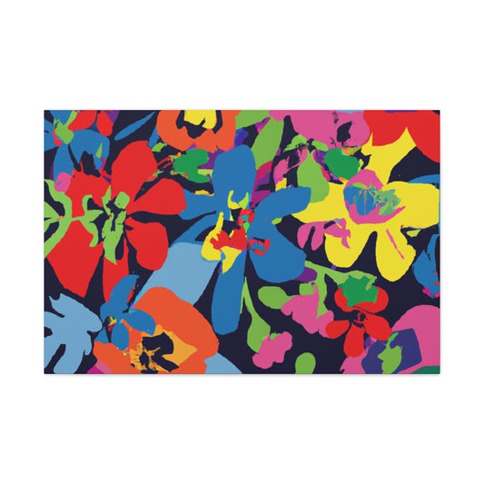 Flower Power Petal Push: - Floral Canvas