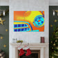 'Vintage Car Roadside Reminiscence' - Automobile Canvas
