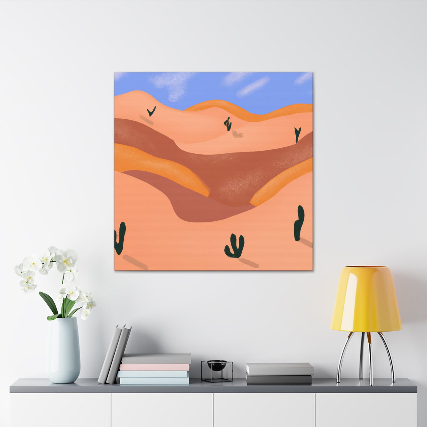Baroque Beauty - Vintage Contemporary - Desert - Canvas
