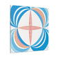 Sunburst Bubblegum- Midcentury - Canvas