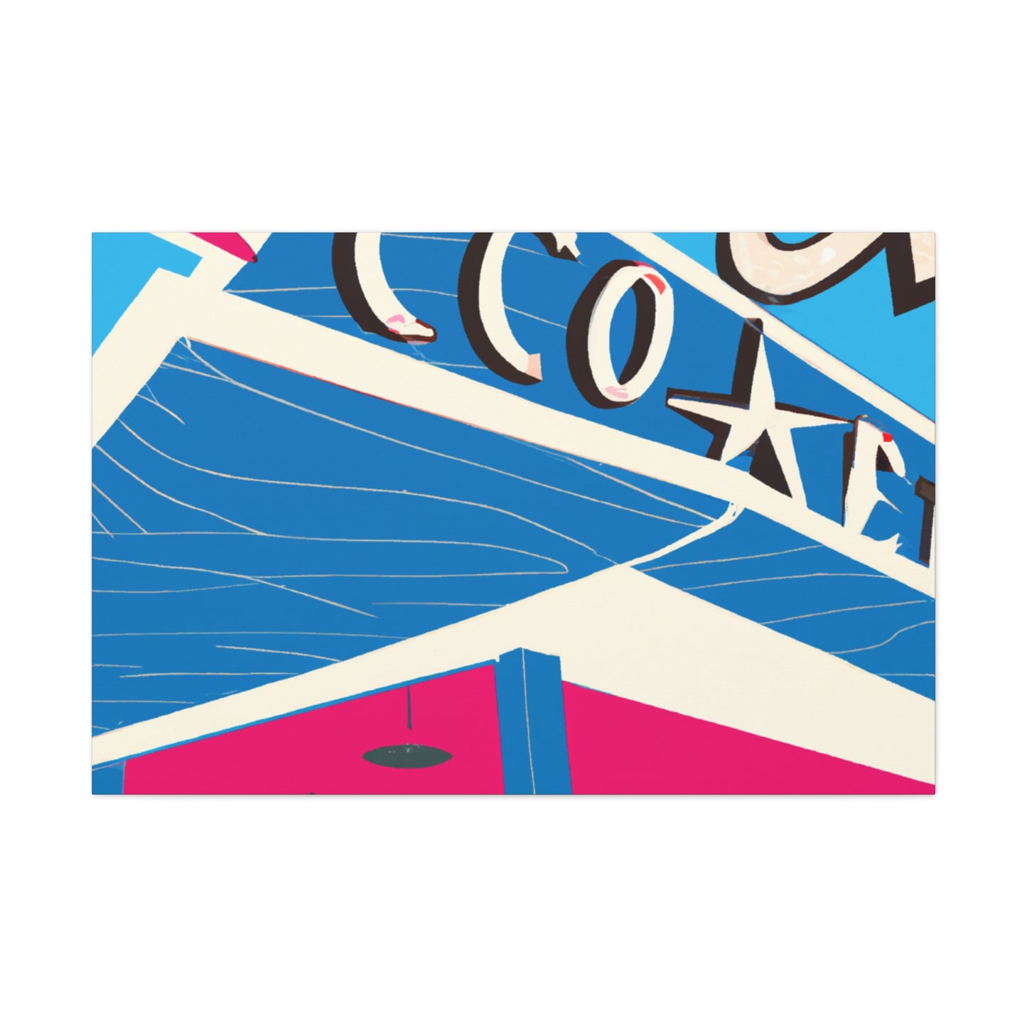 Sock-Hop Motel and Karaoke Lounge - Canvas - Pop Art