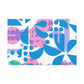 Blue Pinky - Floral Canvas