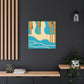 Temple River - Midcentury Canvas