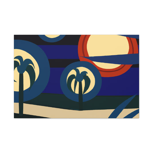 Vibrant Spheres- Midcentury - Canvas