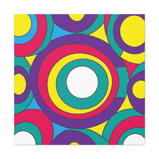 Circular Fury - Midcentury Retro Canvas