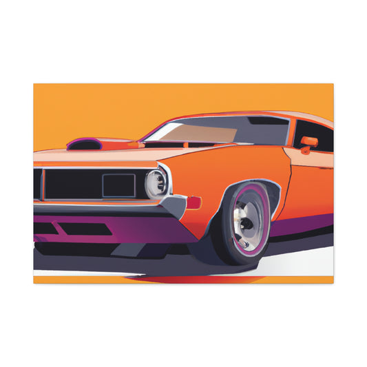 Hot Rod Boomerang - Automobile - Canvas