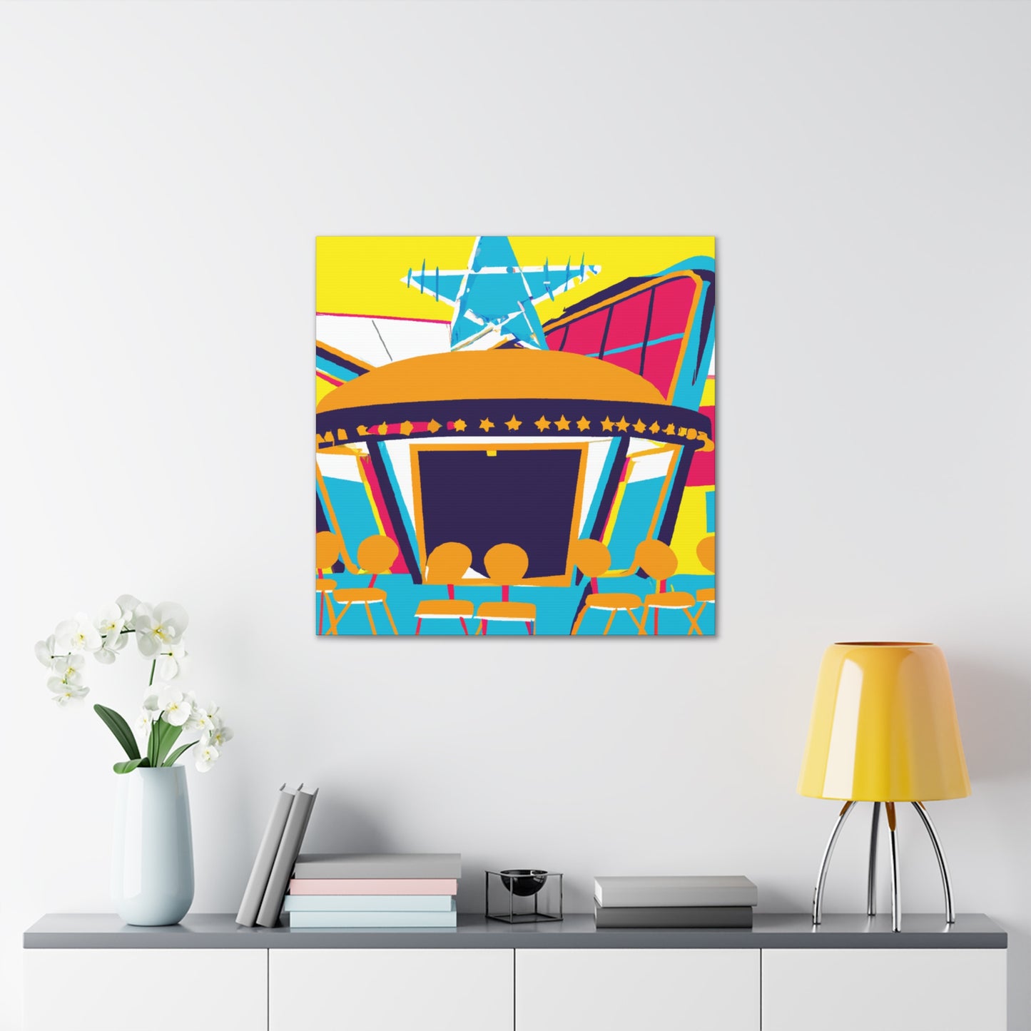 Rock-O-Rama Roller Rink - Canvas Pop Art
