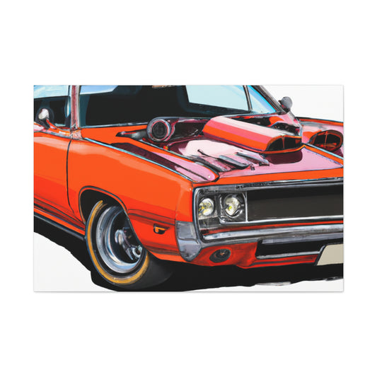 Blue Streak- Automobile - Canvas