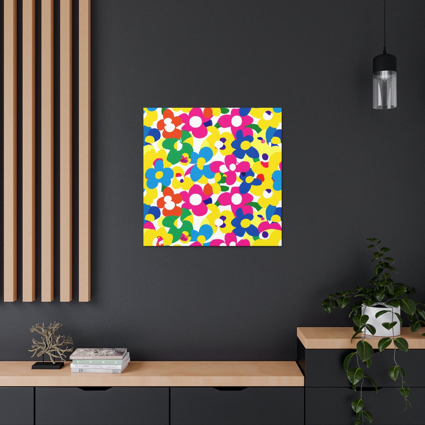 Floral Facets - Floral Canvas