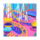 Crazy Town - Amusement - Canvas