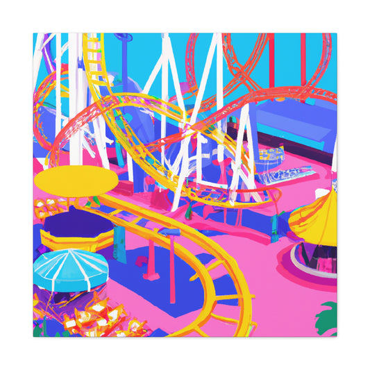 Crazy Town - Amusement - Canvas