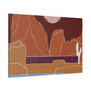 "Cityscape Odyssey - Midcentury" - Canvas