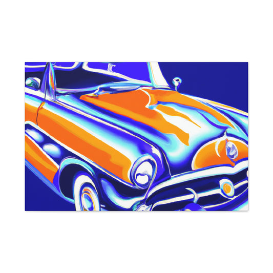 Vintage Thunder Road - Automobile Canvas