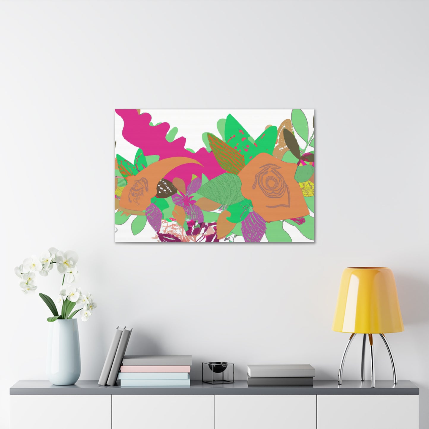 Blissful Joy - Floral - Canvas