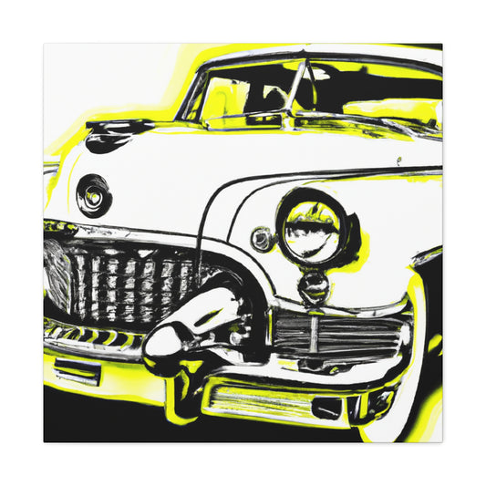 "Classic Automotive Reflection" - Automobile Canvas