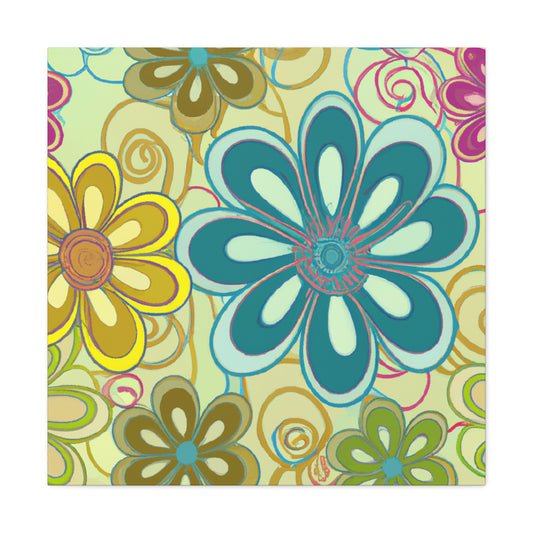 Blossomy - Floral - Canvas