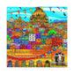 Khajuraho- Destination India - Canvas