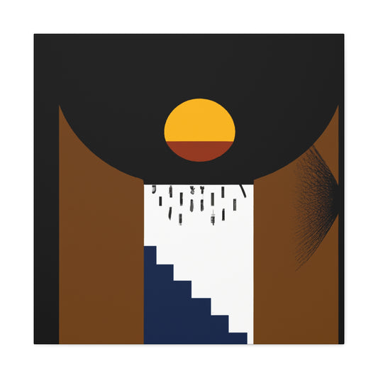 Reflecting Lane- Midcentury - Canvas