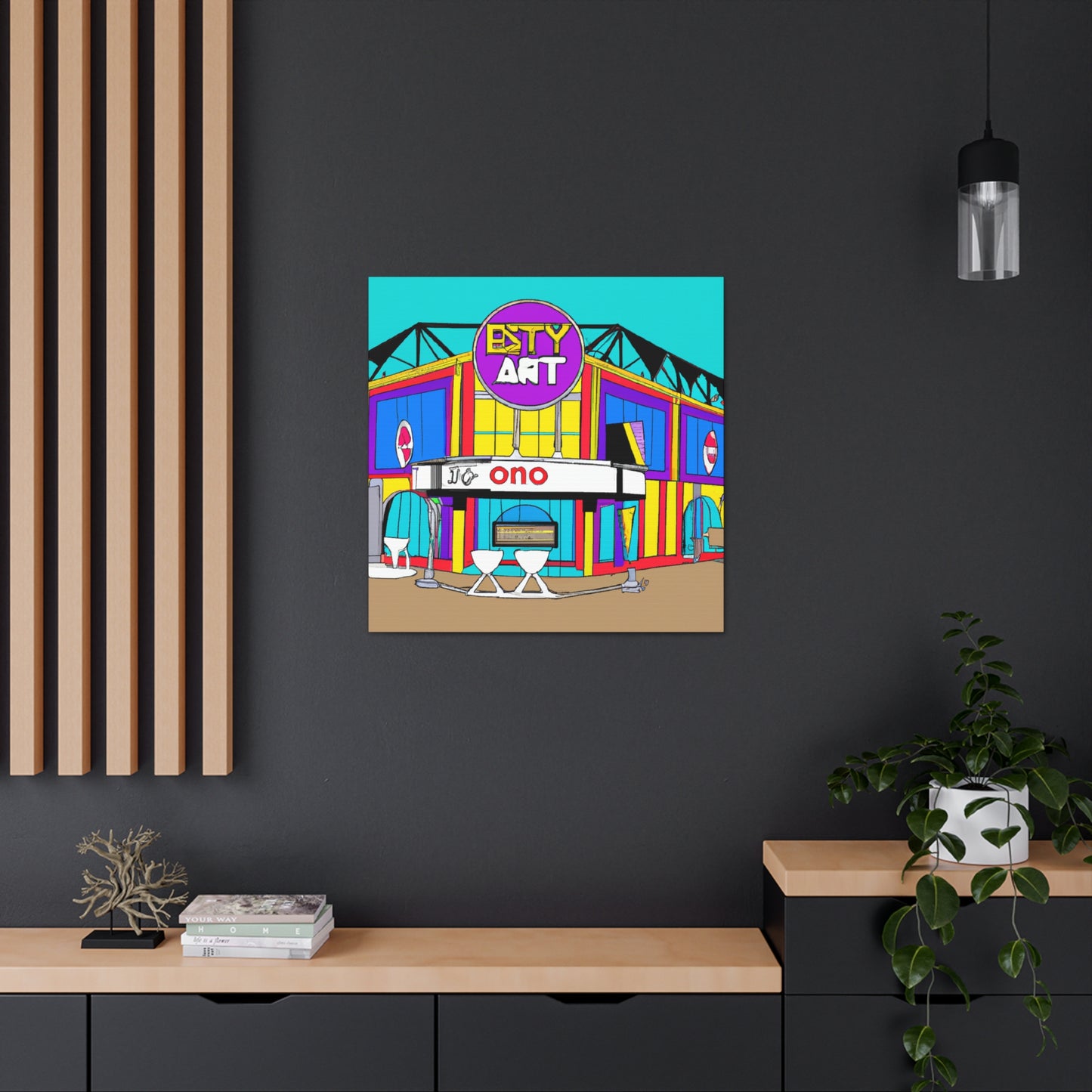 Twisty Time Soda Shop - Canvas