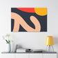 "Maze of Lines - Midcentury" - Canvas