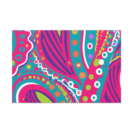 Flamenose! - Abstract Retro Design Canvas